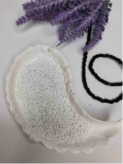 Бисер 13/0 класс А, калиброванный Чехия (белый перламутровый)